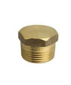 Austworld Commodities Brass Hexagon Threaded Plug Brass Threaded Fittings