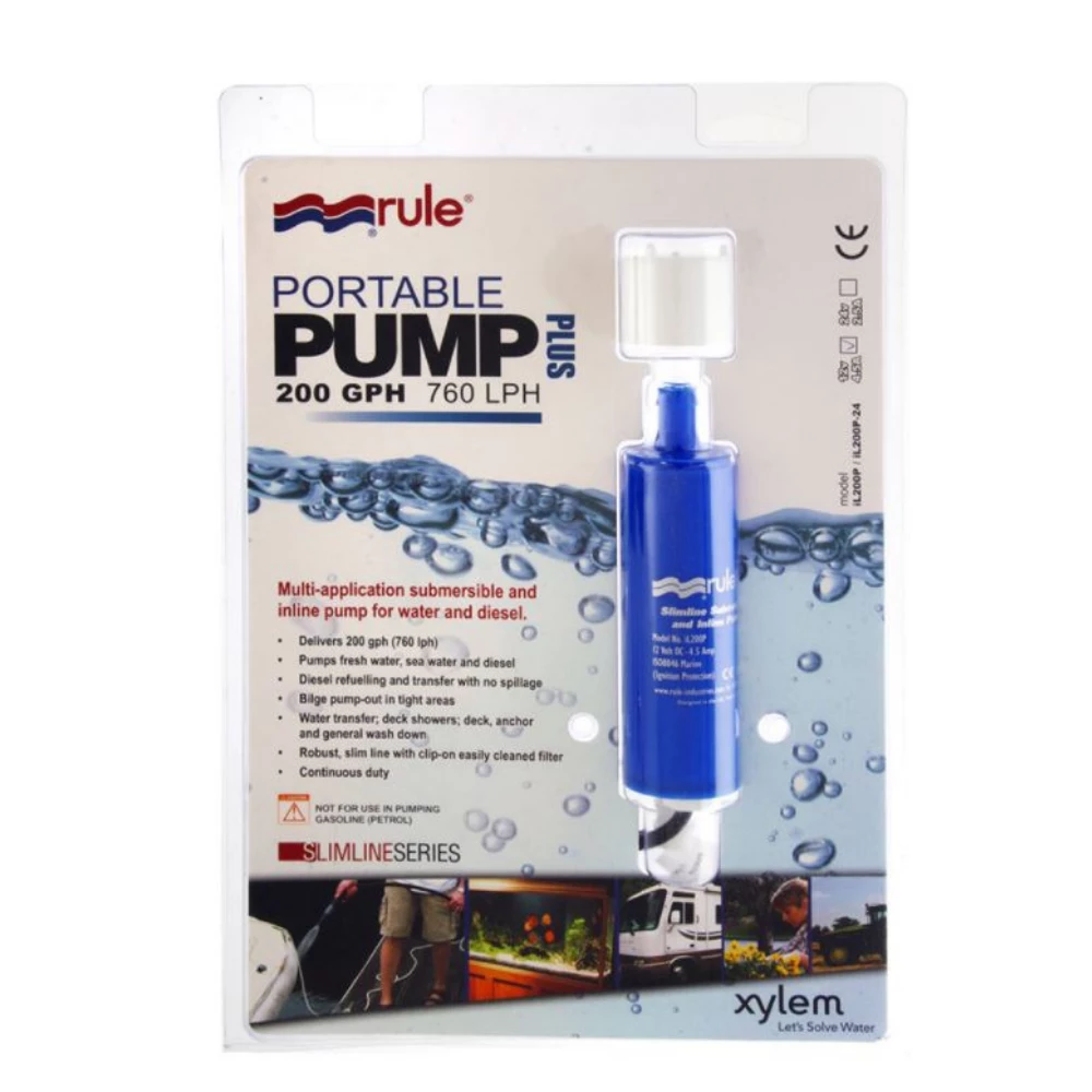 Toolkwip Pumps Low Voltage Pumps Rule IL200P Inline Portable Submersible Pump 4 Toolkwip Pumps Low Voltage Pumps Rule IL200P Inline Portable Submersible Pump
