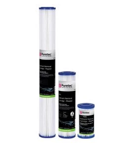 Puretec Sediment Filter Cartridges Puretec PL Series Pleated Sediment Washable Cartridges