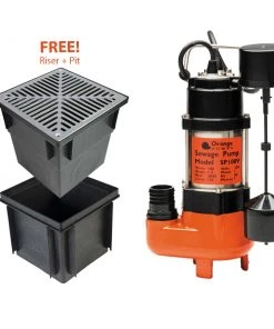 Orange Pumps Orange SP100V Vortex Pump With Free Stormwater Pit Dewatering & Drainage Pumps