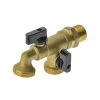 Austworld Commodities Brass Dual Outlet Garden Tap Garden Taps