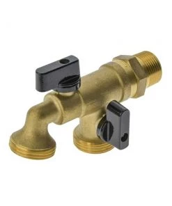 Austworld Commodities Brass Dual Outlet Garden Tap Garden Taps
