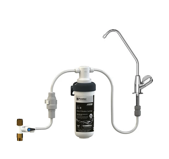 Puretec Z1 Series Quick-Twist Filter System With Faucet Mains Water Undersink Systems 4 Puretec Z1 Series Quick-Twist Filter System With Faucet Mains Water Undersink Systems