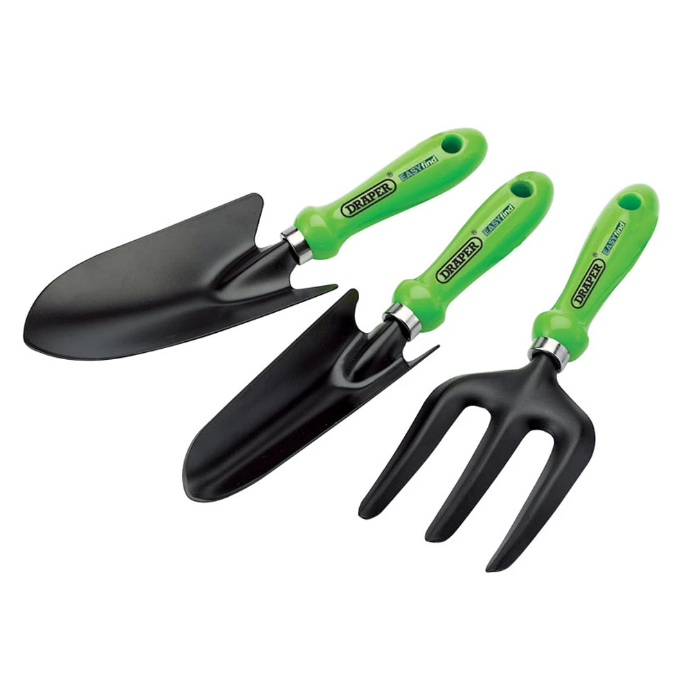 Draper Easy Find Fork & Trowel Set Garden Tools 3 Draper Easy Find Fork & Trowel Set Garden Tools