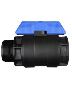 Hansen Plastic Full Flow Ball Valve MF (Blue Handle)
