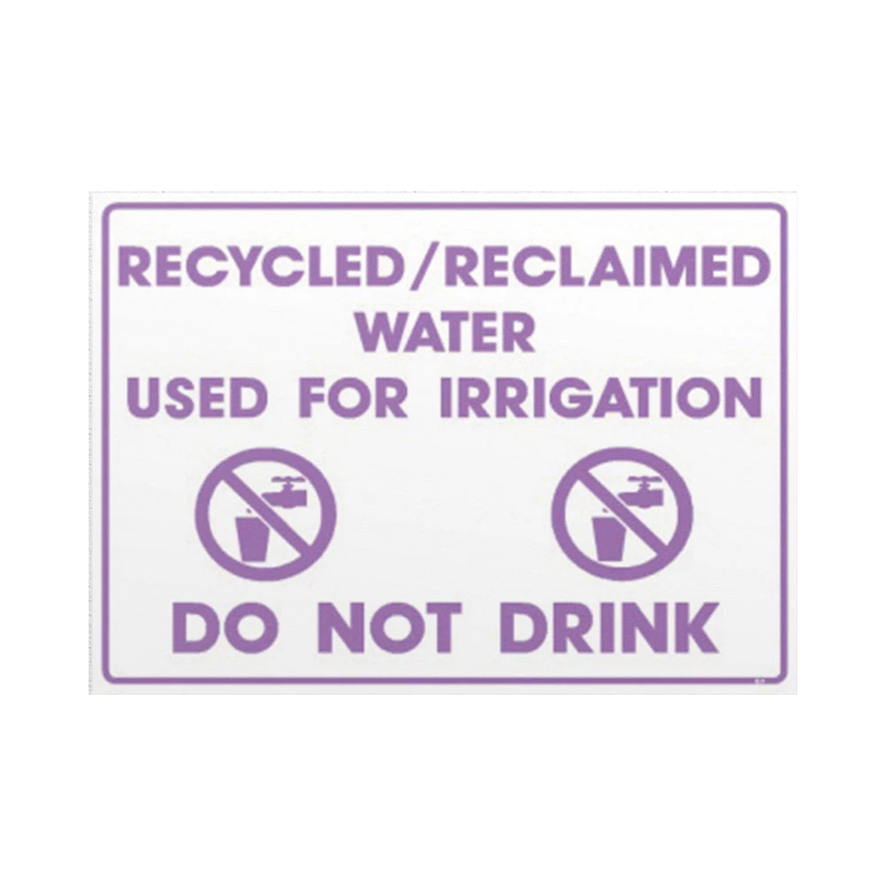 HR Products Recycled Water Products Recycled Water Signage 3 HR Products Recycled Water Products Recycled Water Signage