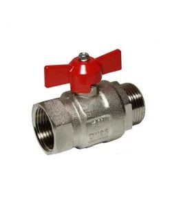 BAT Engineering Ball Valves Nickel Coated Brass Ball Valve T-Handle