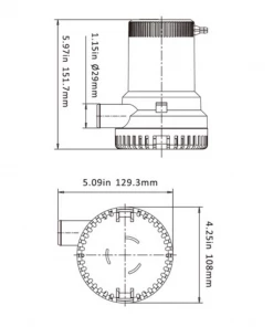 Seaflo Non-Automatic 01 Series Bilge Pump Dewatering & Drainage Pumps