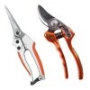 Cut Above Tools Luxury Bypass & 90mm Straight Silver Secateurs Duo