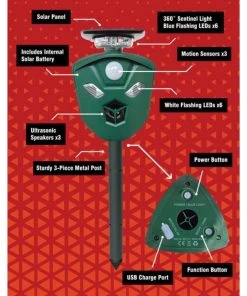 Animal & Pest Repellants Sureguard Scarecrow 360° Flashing Fox Repellant